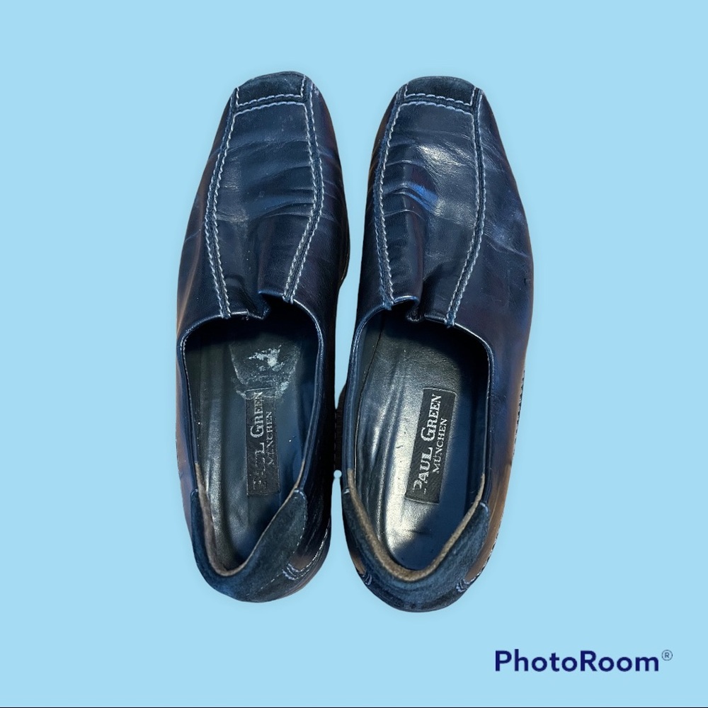 Paul Green slip on leather shoes .
